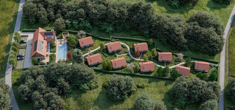 Arhitekturna in projektna zasnova luksuznega glamping resorta NINDRI INDRI Nature Retreat*****